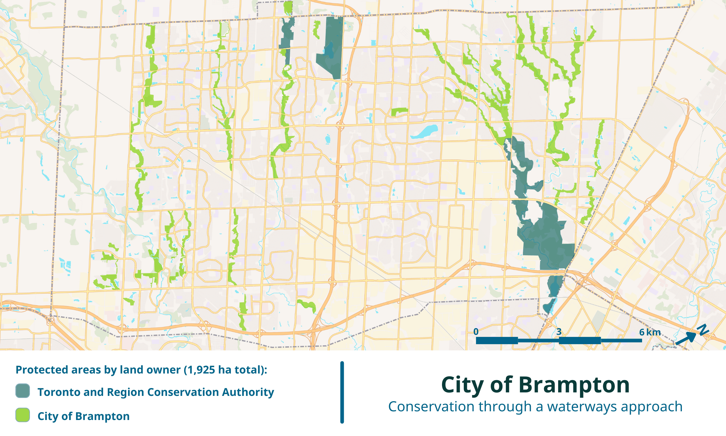 Bramption, Municipal and Conservation Authority Contributions to 30x30